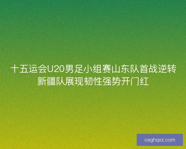 十五运会U20男足小组赛山东队首战逆转新疆队展现韧性强势开门红